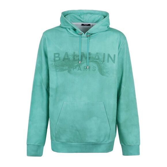 Balmain Desert Logo Printed Drawstring Hoodie size M - Picture 1 of 13